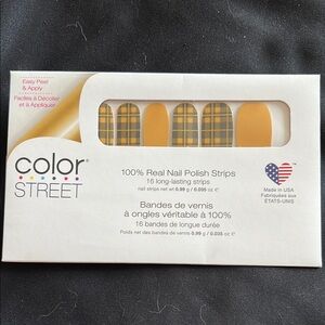 Color Street Gold Nail Polish Strips